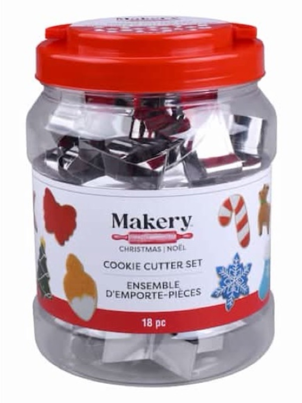 ❤️Makery 18 stainless steel cookie Cutters Bucket Set (18ct) New